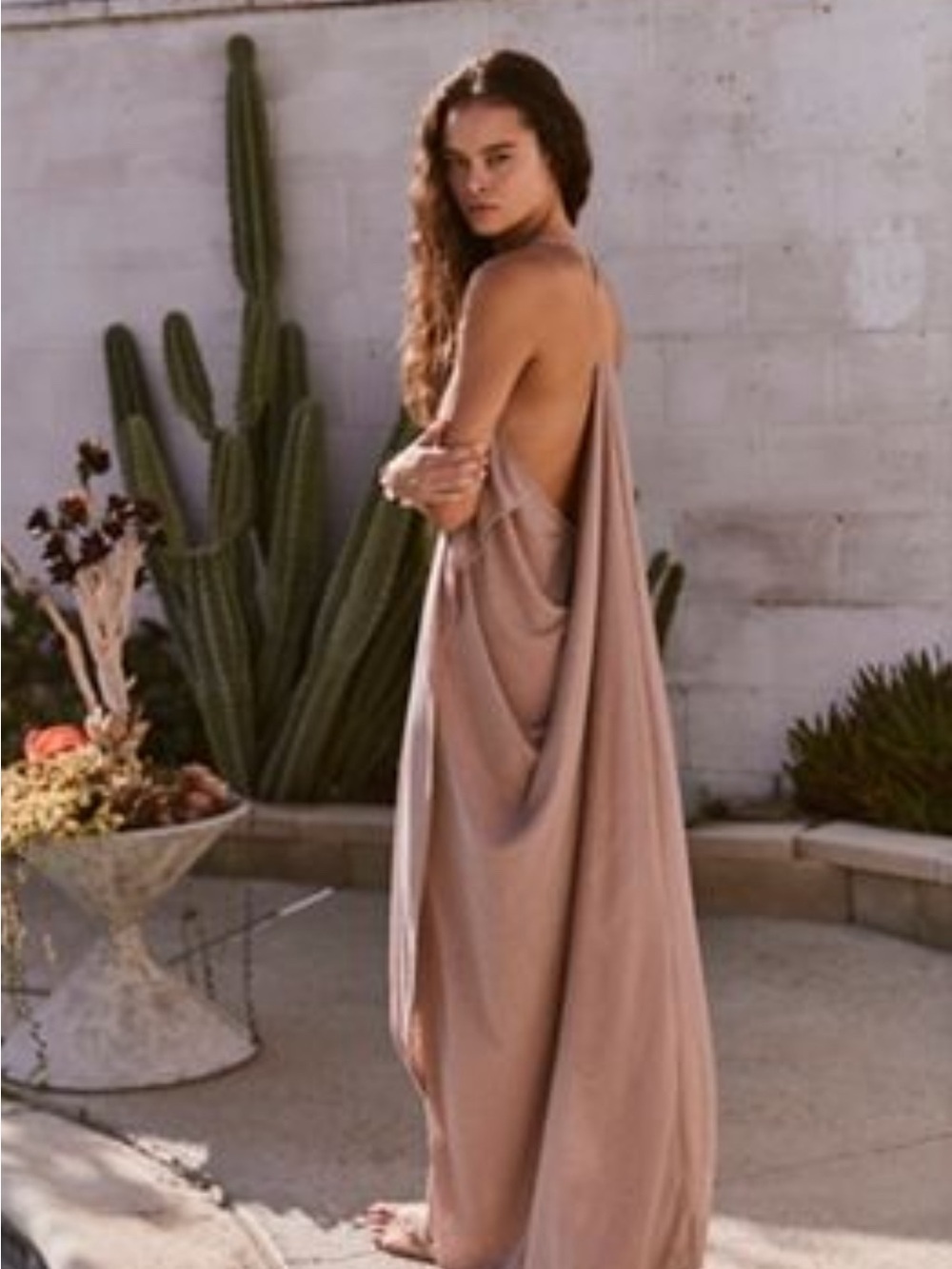 FREE PEOPLE- Positano Maxi Lightweight ribbed maxi dress